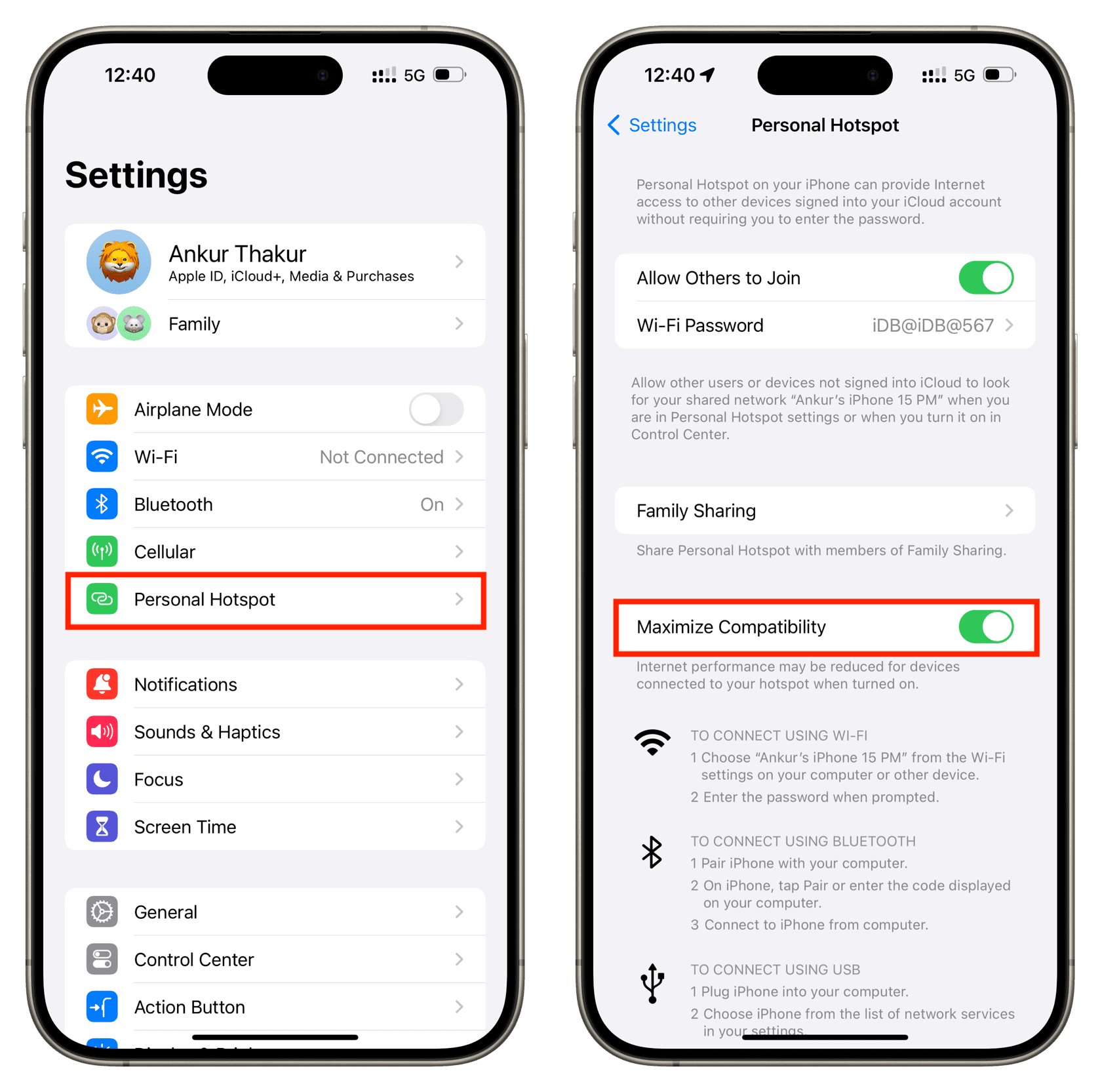 create a 2.4 GHz hotspot on iphone.png